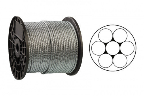 Трос оцинкований 1 мм DIN 3052 (1x7) бухта 200 м APRO Рівне - фото 1