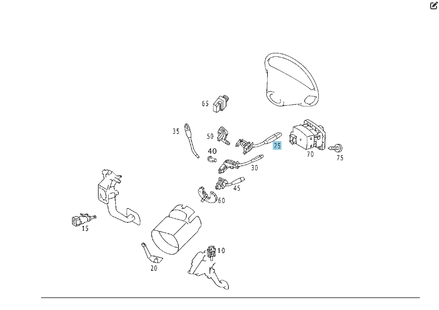 Mercedes-Benz  A2205450010 Підрульовий перемикач поворотів і склоочисника CL C215 S-class short W220 S-class long V220 Одесса - изображение 5