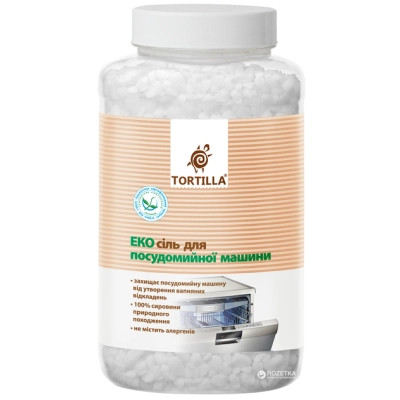 Соль для посудомоечных машин Tortilla Эко 1 кг (4820178061063) Винница - изображение 1