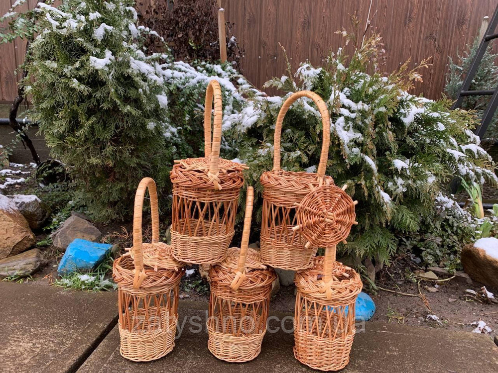 Корзина из лозы под литровую банку Киев - изображение 5