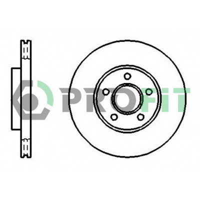 Гальмівний диск Profit 5010-1172 Вінниця - фото 1
