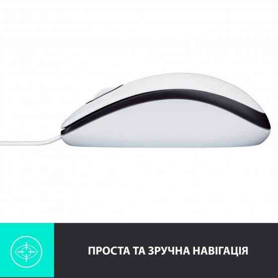 Миша Logitech Mouse M100 White (6853363) Киев