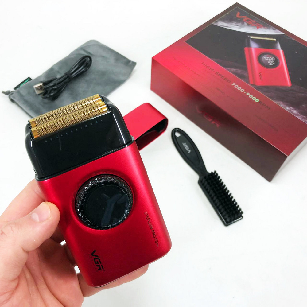 Бритва портативна акумуляторна VGR, Електробритва для ідеального гоління, Електробритва-шейвер чоловіча OQ-98 Львів - фото 13