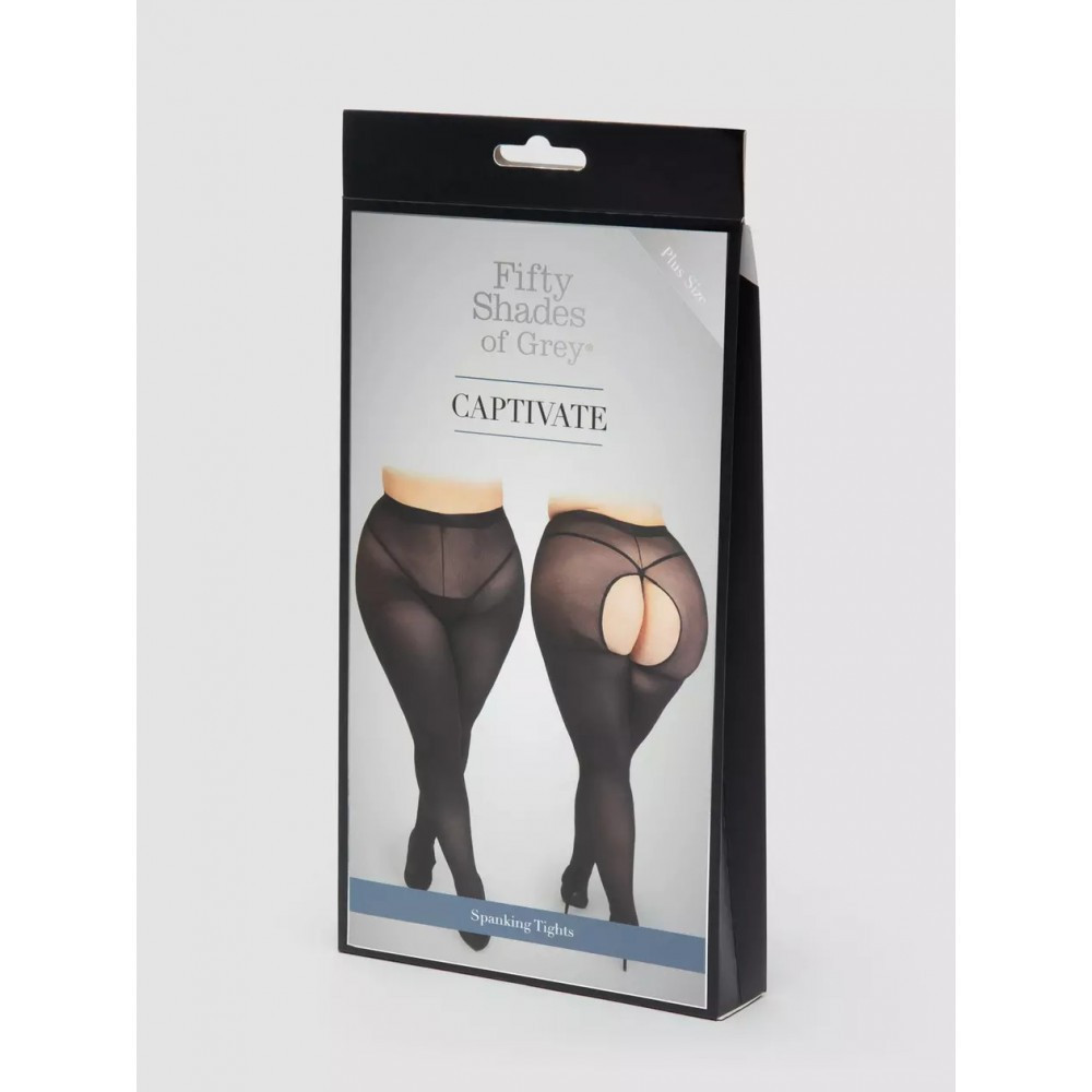 Колготы с интимным вырезом Fifty Shades of Grey Captivate Spanking Tights, Plus Size (EU 46-52) Sex Aura Киев - изображение 3
