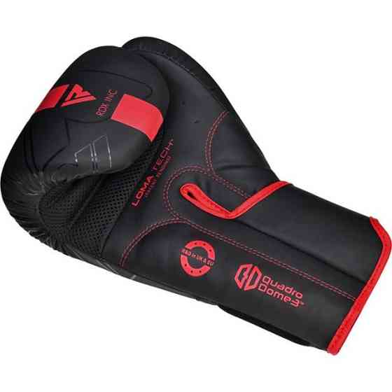 Боксерські рукавиці RDX F6 MATTE RED-6OZ (капа в комплекті) Кам'янське