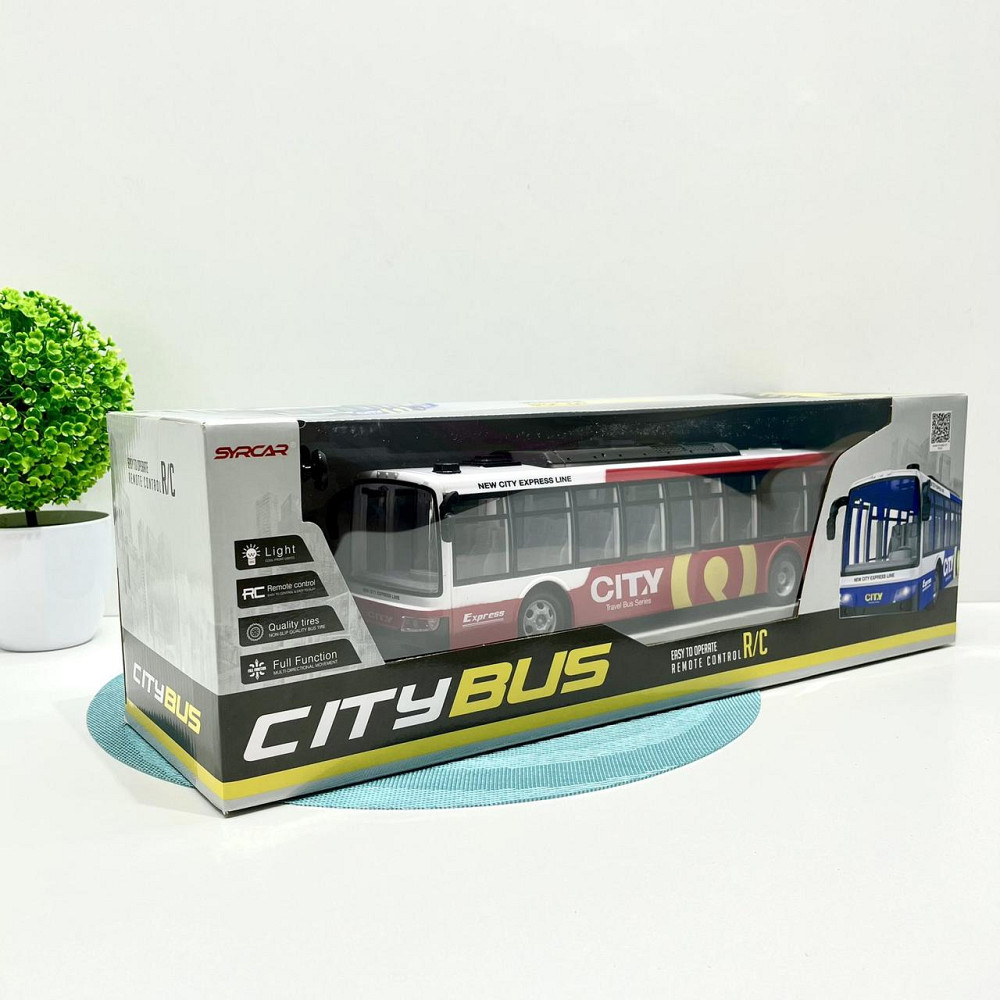 Автобус міський на радіокеруванні акумулятор 3.7V керування 2.4GHz підсвічування фар 38см Червоний (666-695 NA) Чернігів - фото 2