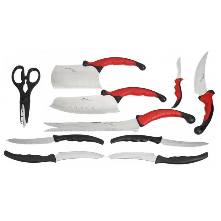 Якісний набір ножів з підставкою Contour Pro Knives 13, Якісні ножі для дому, Ножі для кухонних потреб ON-10 Львів - фото 9