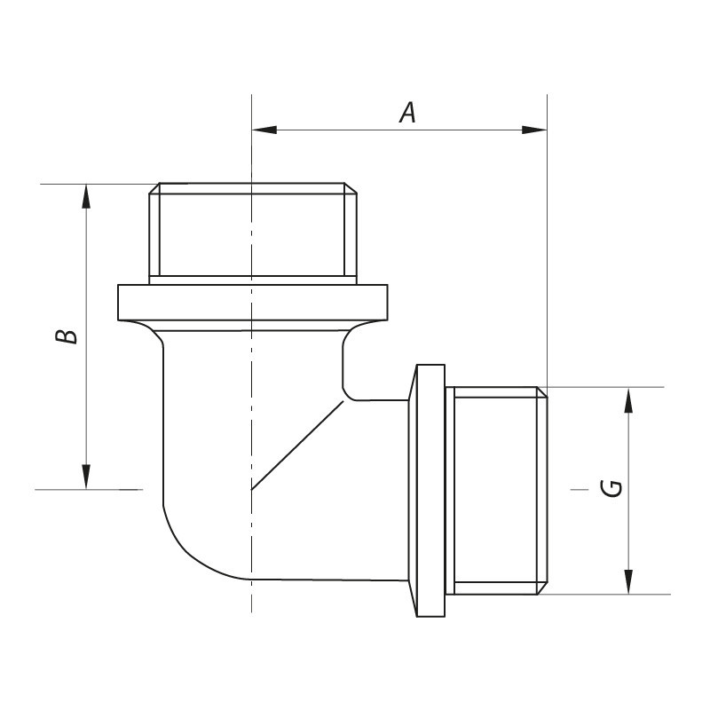 Кут 1/2'' НН Koer KF.L06M (KF0071) Київ - фото 4