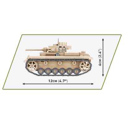 Конструктор Cobi Вторая Мировая Война Танк Panzer III, 292 деталей (COBI-2712) Винница