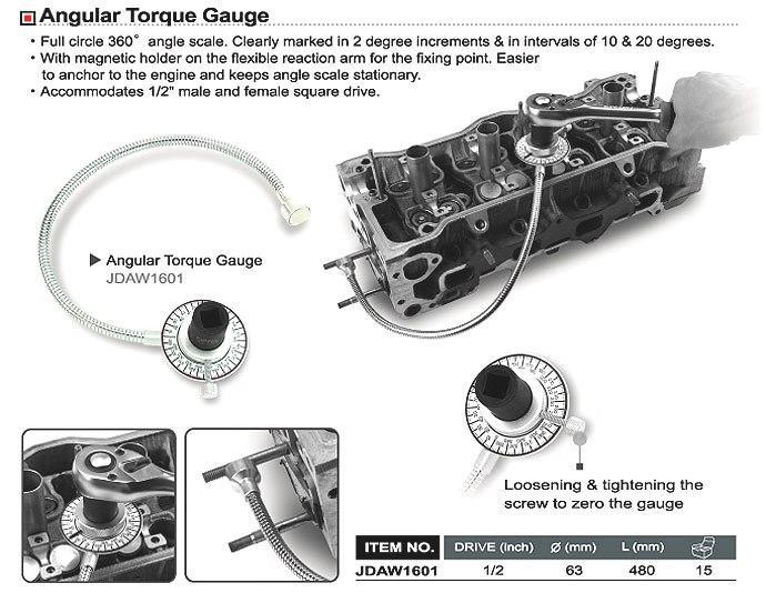 Шкала доворотная з магнітним кріпленням TOPTUL JDAW1601 Одеса - фото 2