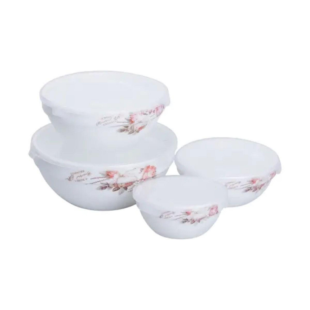 Набор фарфоровых пищевых контейнеров 4 шт 0,25/0,35/0,6/1,1л HP-7-713 Киев - изображение 1