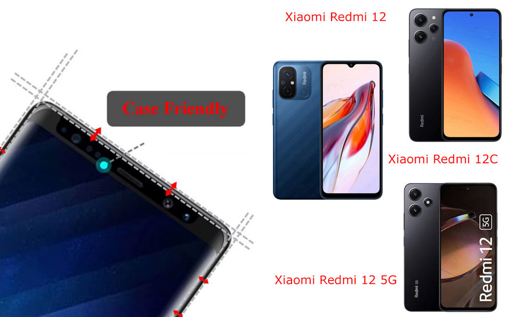 Защитное стекло HyperGlass Pro для Xiaomi Redmi 12, 12C, 12 5G – максимальная чувствительность и защита Киев - изображение 4