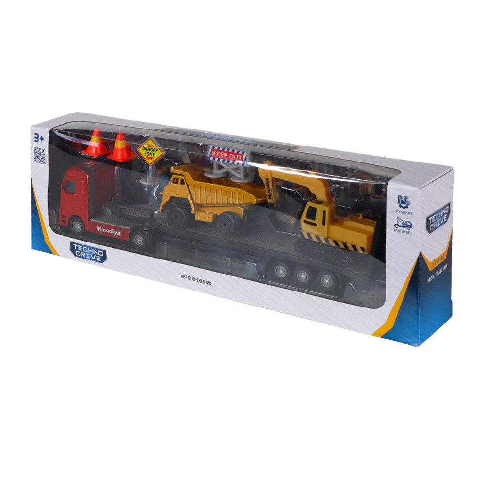 Ігровий набір - Автоперевізник (автоперевізник, самоскид, екскаватор, акс.) Днепр - изображение 17