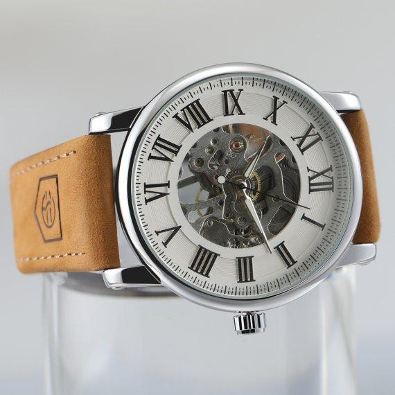 Чоловічий механічний наручний годинник Forsining Vintage Pro Вінниця - фото 5
