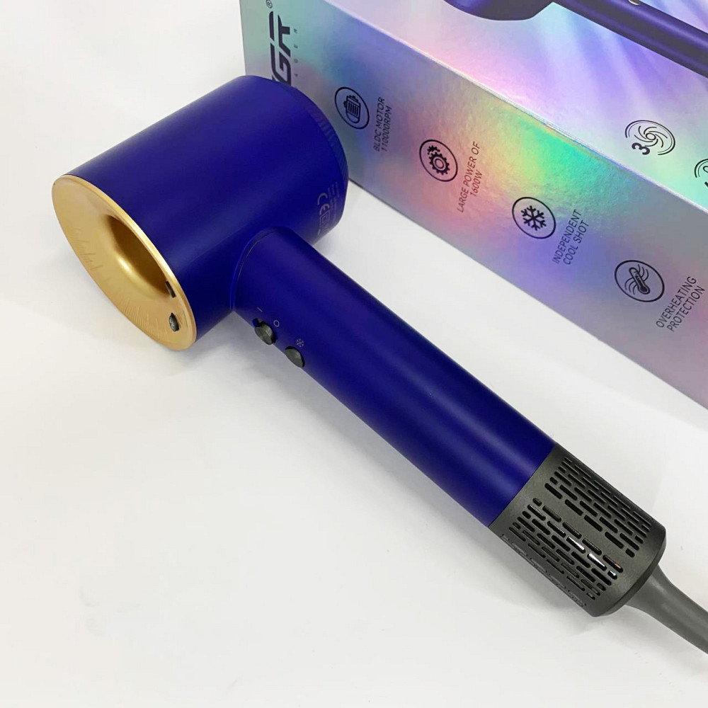 Професійний фен для укладання волосся з насадкою VGR, Жіночий потужний фен для укладання волосся IS-63 Львів - фото 4