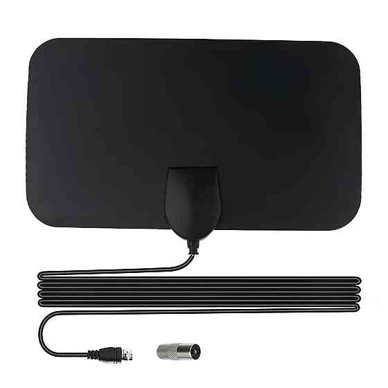 Кімнатна цифрова ТВ антена RESTEQ — пасивна антена з підтримкою 1080p, для прийому цифрового сигналу DVB-T / DVB-T2, кабель 3.7 м Київ