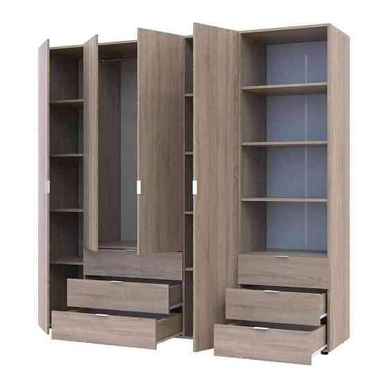 Шафа для одягу Doros Гелар Дуб сонома 4ДСП з пеналом 215х49.5х203.4 (DRS-011929) Львів