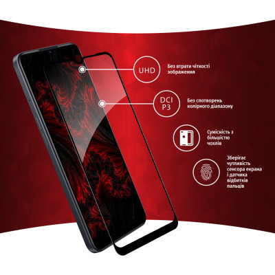 Стекло защитное Intaleo Full Glue Oppo A77 (1283126546334) Винница - изображение 3