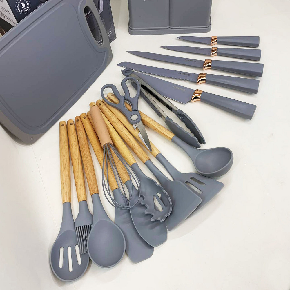 Набор для универсального использования на кухне, Kitchen set силиконовый, Набор нейлоновых поварешек OZ-48 Львов - изображение 2