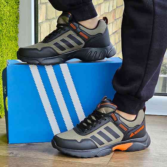 Чоловічі Кросівки Adidas Waterproof Колір Хакі Адідас Зелені (розміри: 40,41,42,43) ВідеоОбзор Дніпро