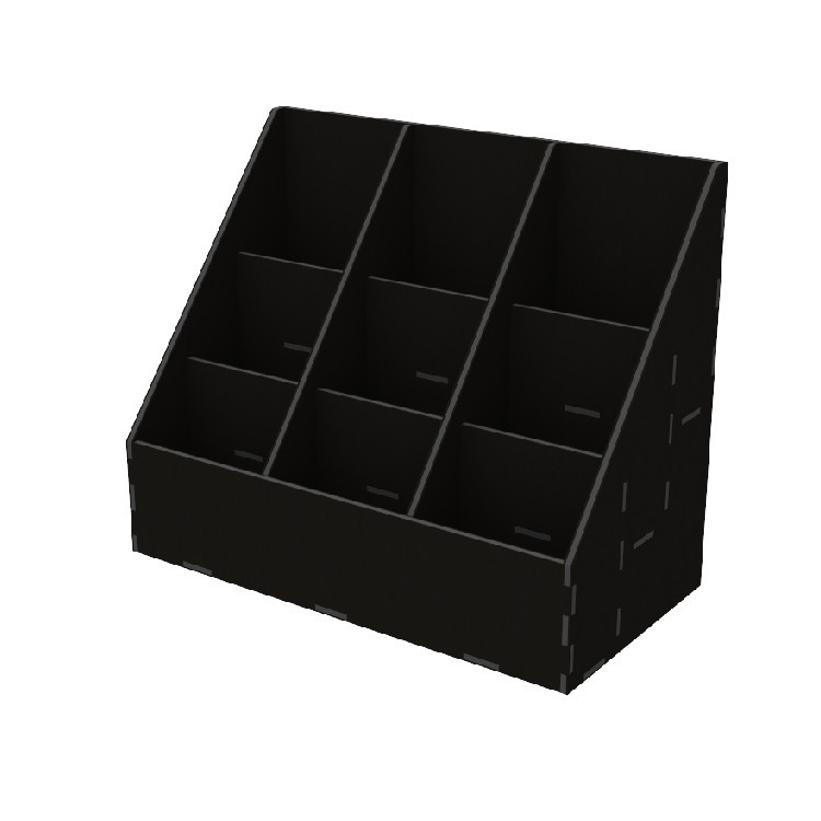 Органайзер EKOSTAR для чая и пакетов 80х120 - 9 ячеек чёрный Киев - изображение 1