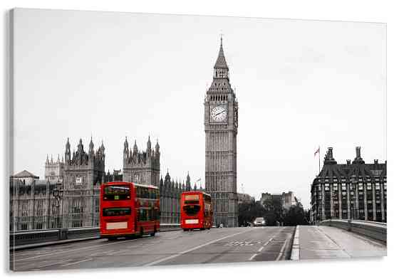 Картина полотно у вітальню/ спальню Лондон MLP_138 80х160см Київ