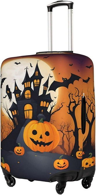 Чехол для чемодана с принтом Хэллоуин, размер L Киев - изображение 11