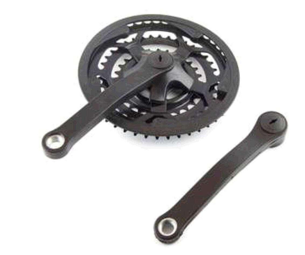 Звезды велосипедные (передние)   28/38/48T   (+2 шатуна L- 17 см, квадрат, черные, с защитой)   KL Мукачево - изображение 1