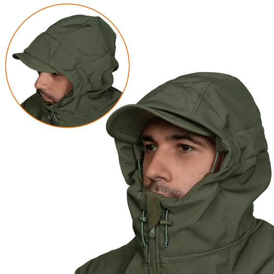 Куртка чоловіча тепла Stalker SoftShell 7225 (Оливковий) 2XL Вінниця