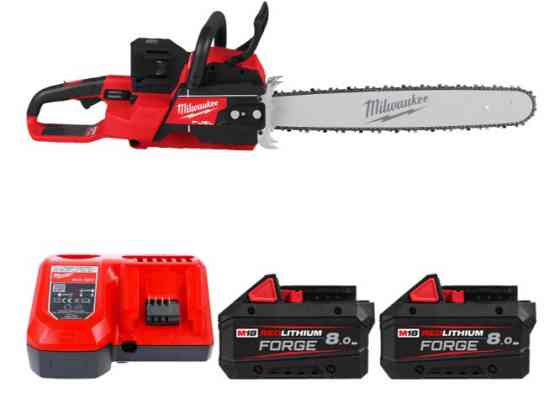 Пила ланцюгова акумуляторна безщіткова MILWAUKEE (шина 50см) M18 F2CHS50-802 (2Х18В) (+ заряд.пристрій, 2 Одеса