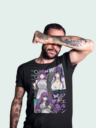 Футболка для мальчика аниме Ферн Старк Аниме Гифтс оверсайз (рост от 165 до 180 ) Черний AnimeJ0665m Днепр