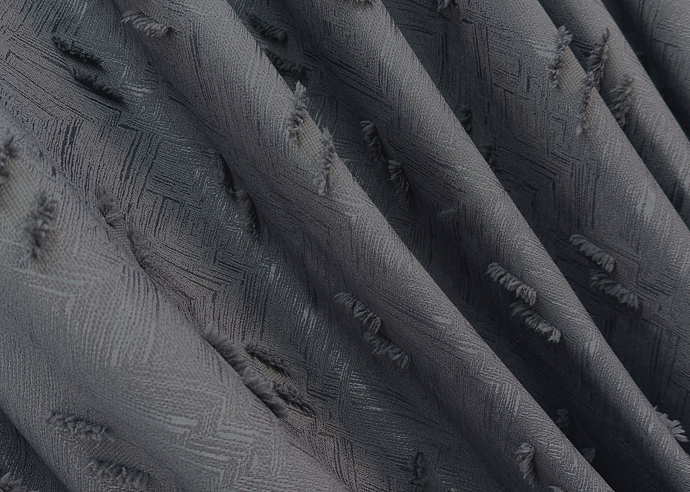 Комплект штор VR-Textil Льон Букле № 1885ш Антрацит 200х270 см 2 шт (32-241) Київ - фото 6