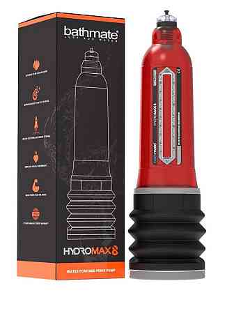 Гідропомпа Bathmate Hydromax 8 Red, для члена довжиною від 15 до 20 см, діаметр до 5,5 см Sex Aura Київ