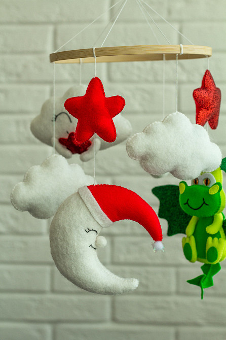 Дитячий мобіль на ліжечко «Дракон» Київ - фото 6