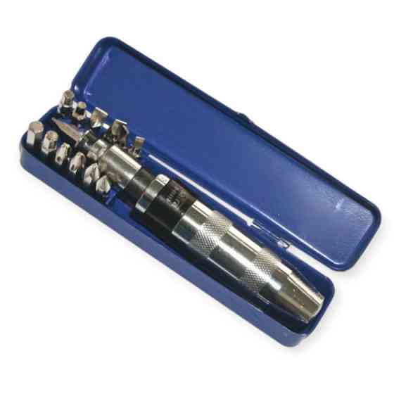 Отвертка с битами ударно-поворотная 1/2 + 13 бит CrV (футляр) Мукачево