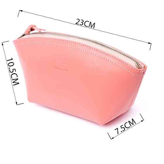 Жіноча косметичка зі шкіри Amelin GRANDE PELLE 11299 Пудровая Київ