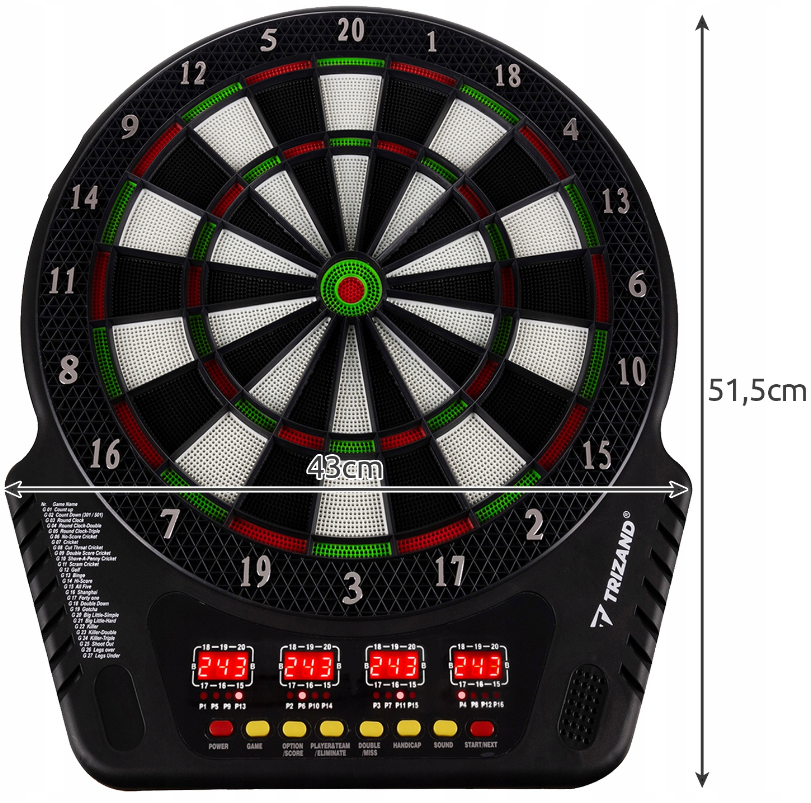 Електронний дартс + 6 дротиків Trizand (Польща) Київ - фото 2
