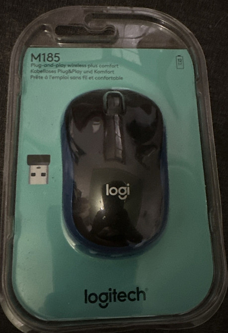 Миша: Logitech M185 Wireless Mouse Blu. Київ - фото 1