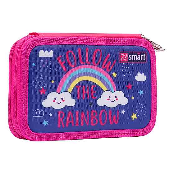 Пенал твердий "Smart" HP-01 подвійний 532818 "Follow the rainbow" фіолетовий, шт Київ