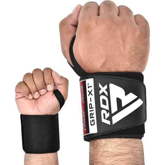 Бинти для зап'ясть (кистьові бинти) RDX W3 Gym Wrist Wraps Full Black Каменское