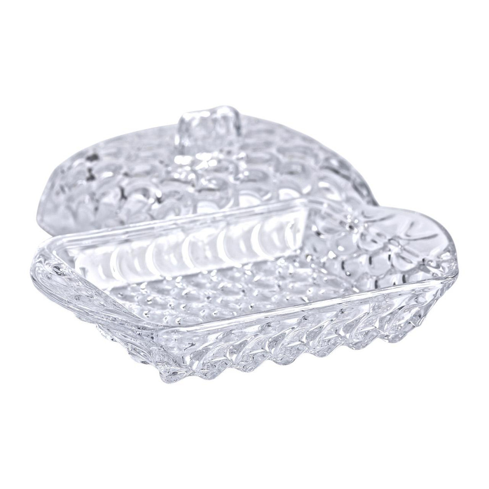 Yiwu Маслянка для вершкового масла 17х10.5х8 см з кришкою зі скла HP-YH-46 Коломия - фото 4