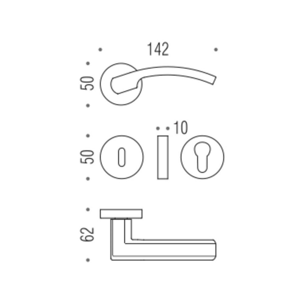 Ручка Colombo Olly LC61 мат.хром R ф / с Киев - изображение 2