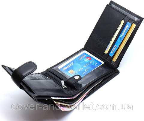 Стильный вместительный мужской портмоне из натуральной кожи ST Leather Киев - изображение 9