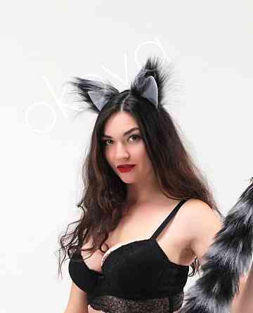 Лисьи ушки серебристые с серебряным кончиком OKOVA Sex Aura Киев