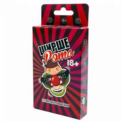 Настольная игра 18+ Fun Games Shop Шире Рота: Похотливое дополнение к игре 18+ (Watch Ya'' Mouth: NSFW Expansio (FGS60) Винница