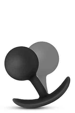 Анальный плаг Blush с внутренним шариком Adventures Platinum Silicone Vibra Sex Aura Киев