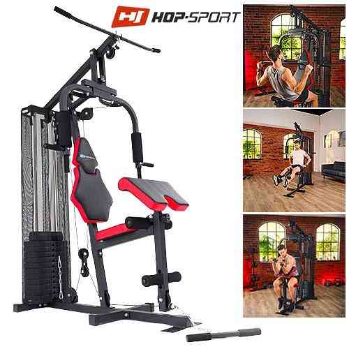 Силова фітнес-станція HS-1044K з партою Скотта 66 кг стек для дому та спортзалу багатофункціональна для всіх різновидів м'язів Київ