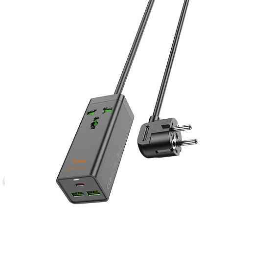 Подовжувач HOCO AC9A Talent PD30W, чорний Киев