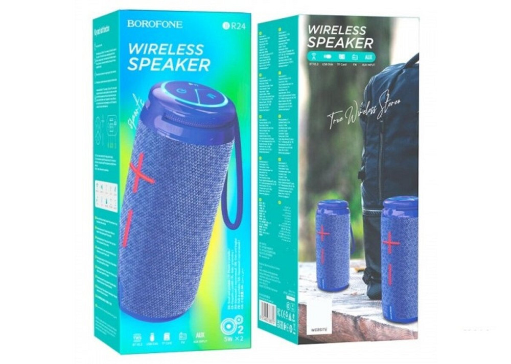 Портативна колонка BOROFONE BR24 Fashion sports BT speaker Blue (6974443386707) Київ - фото 3