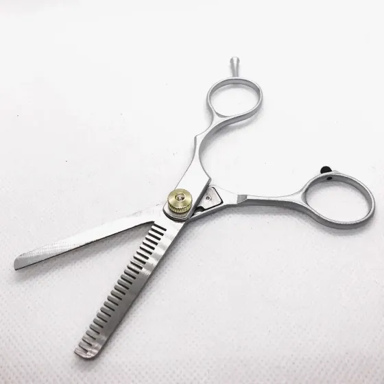 Перукарські ножиці Zinger суцільнометалеві, одностороннє філіровка, розмір леза – 5,6 см. Київ